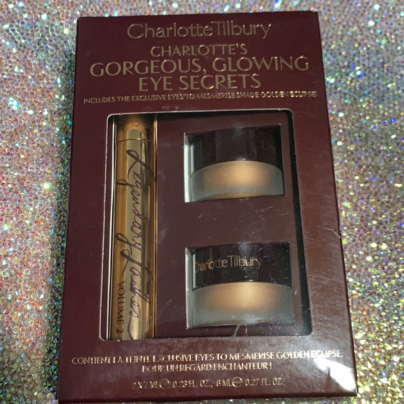 Charlotte Tilbury Other - 🌸 3pc CHARLOTTE TILBURY gorgeous glowing eye secrets FS mascara 2 creme shadows